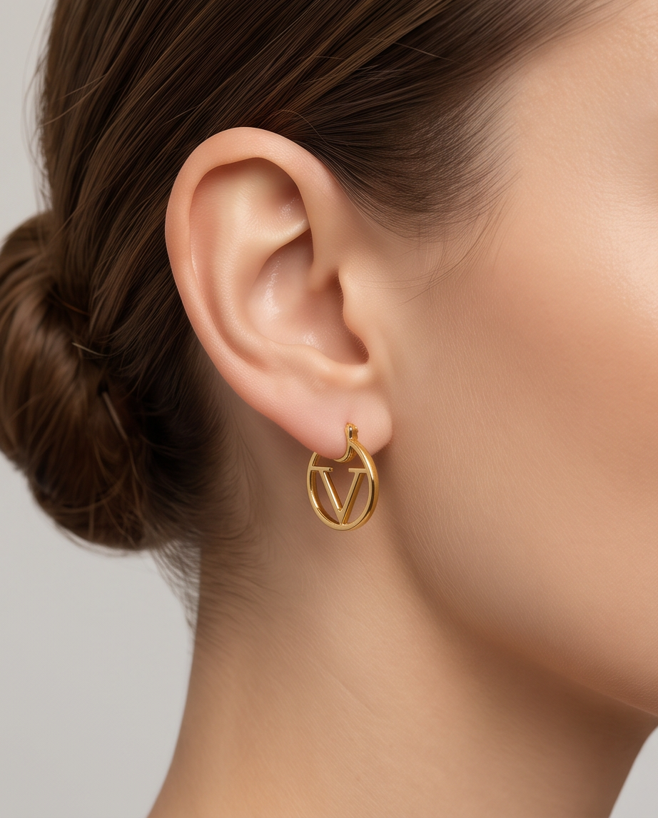 Gold-Plated Geometric Elegance Earrings