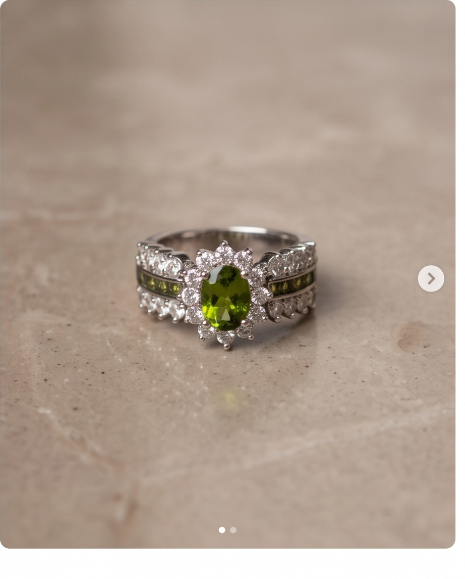 Emerald Elegance Gemstone Ring