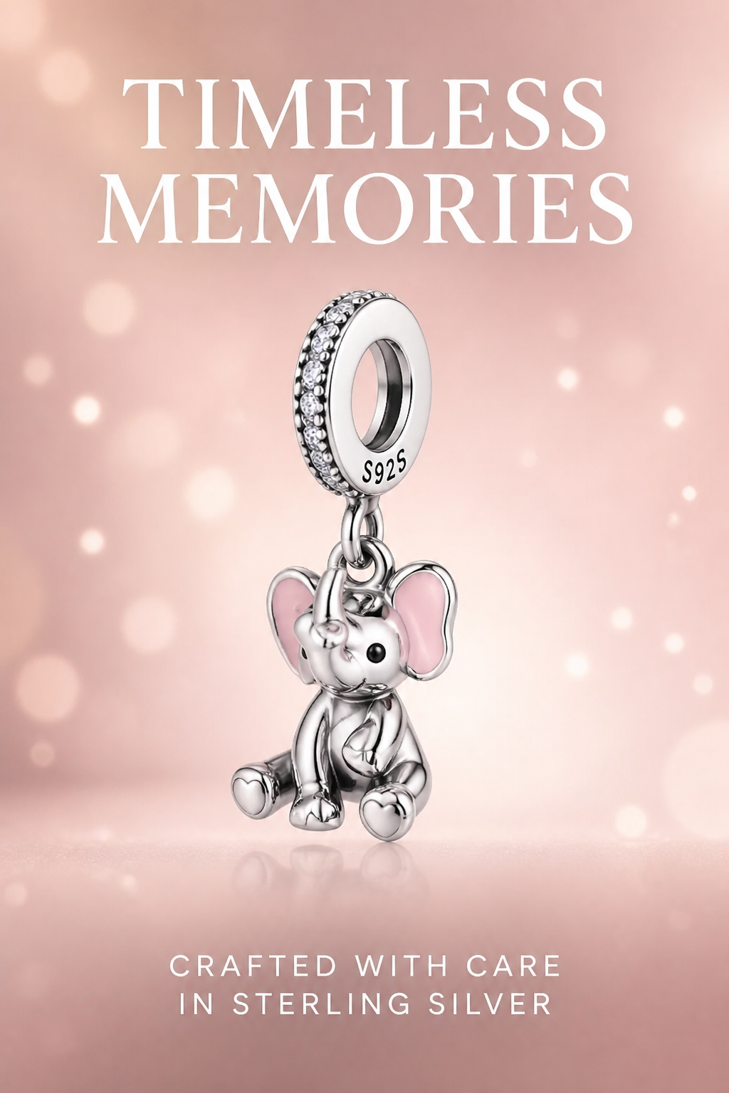 Sterling Silver Elephant Charm