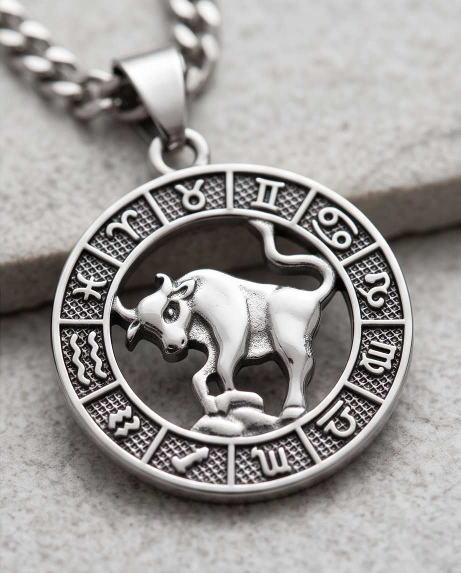 Taurus Zodiac Pendant Necklace