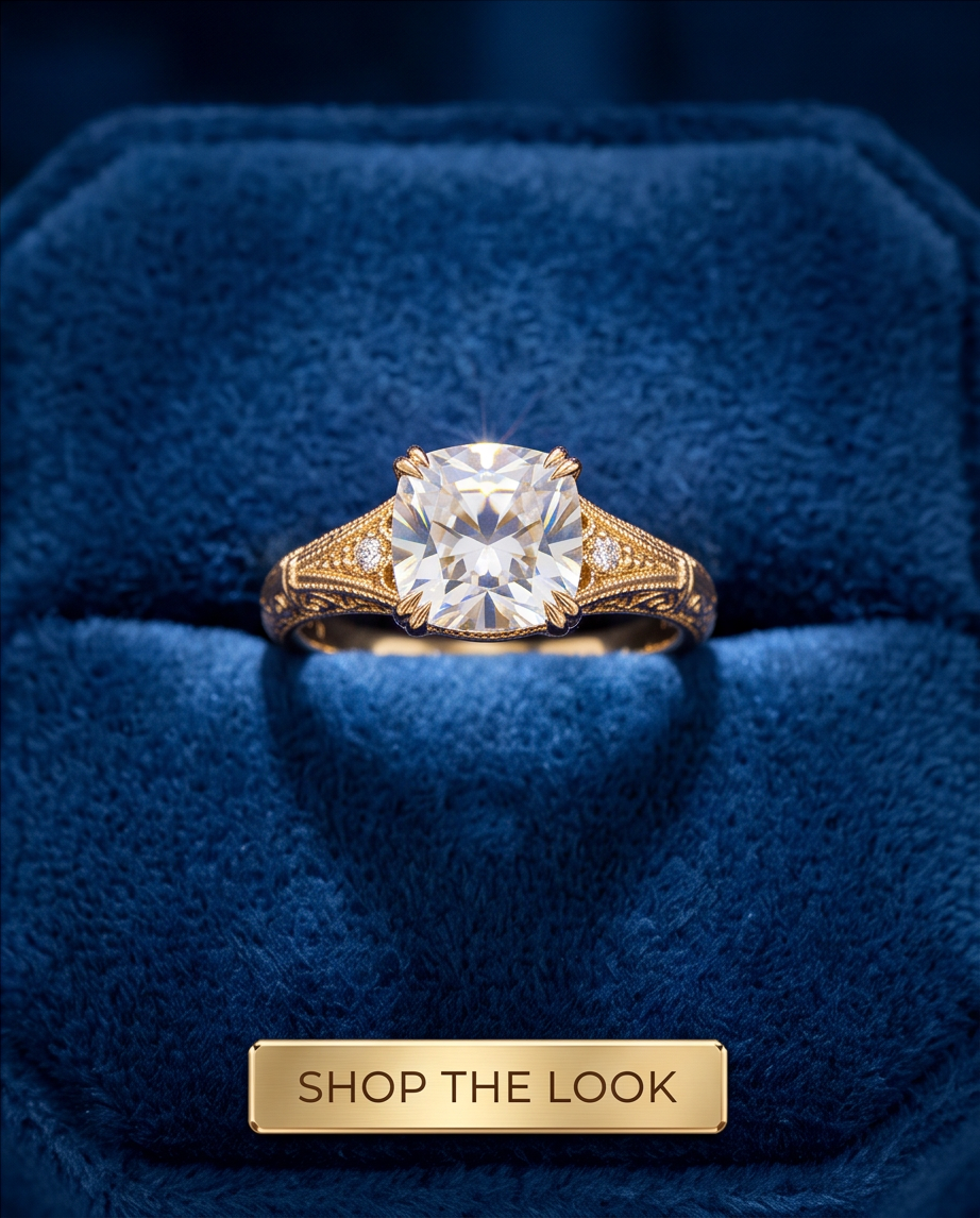 Luxurious Gold Diamond Ring