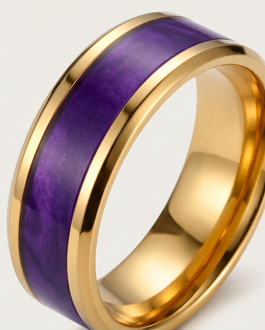 Purple Majesty Gold-Plated Ring