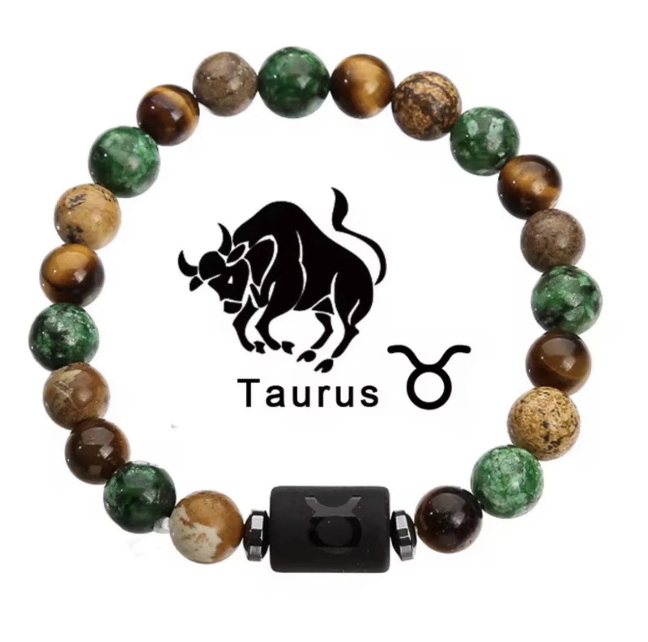 NS04 Taurus Zodiac Stone Bracelet