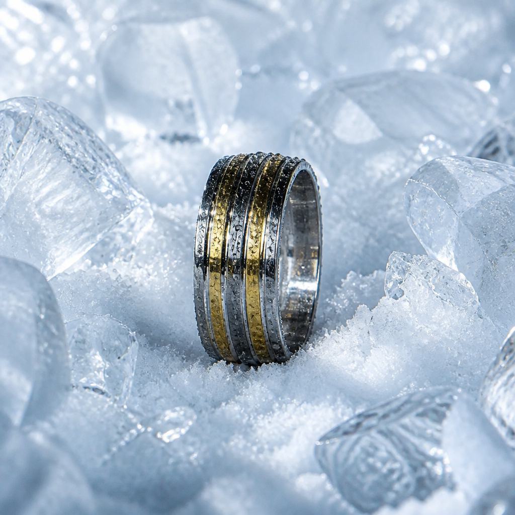 Dual-Tone Stainless Steel Ring