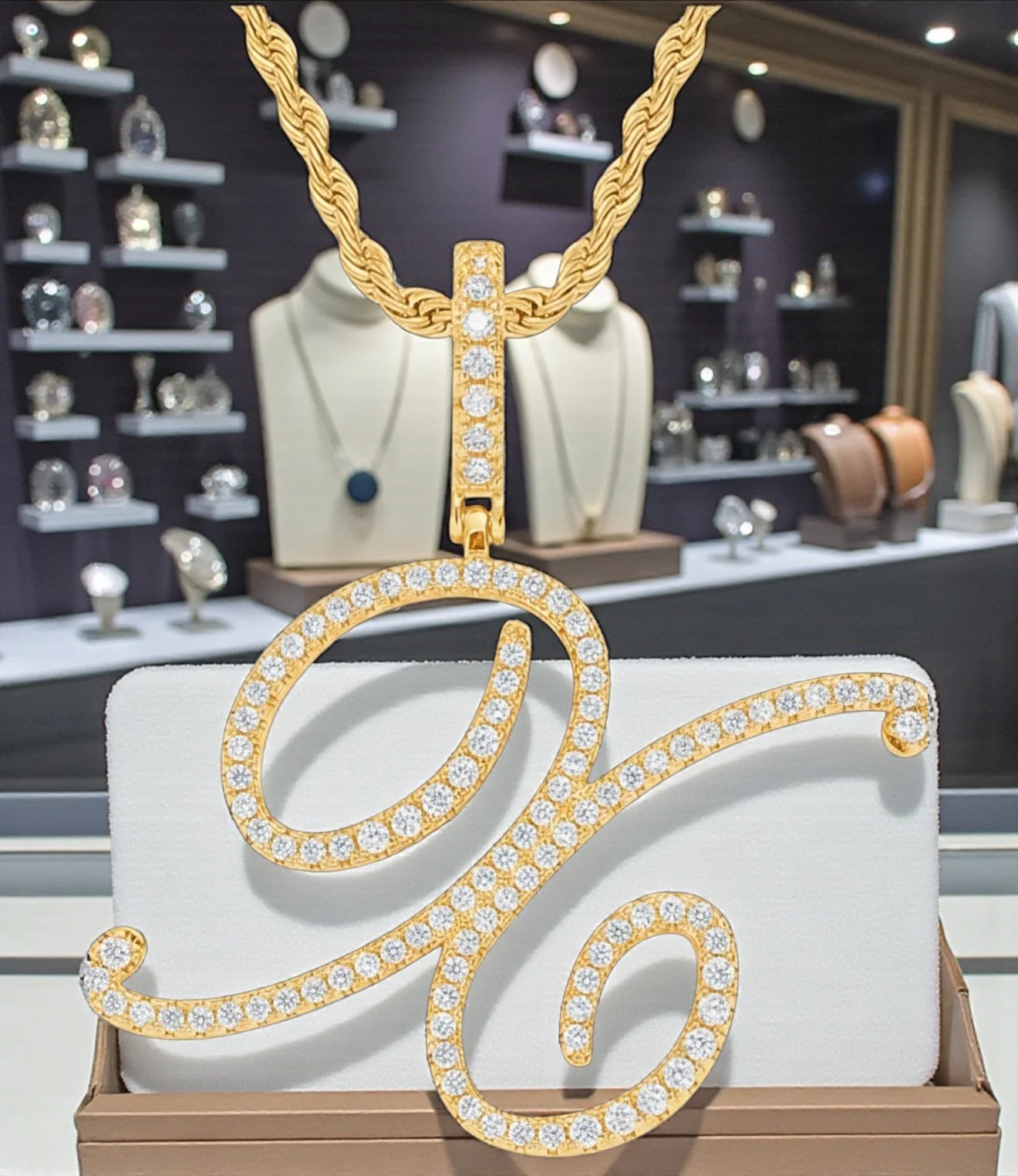 SS524 Sassy's Dazzling Gold Initial 