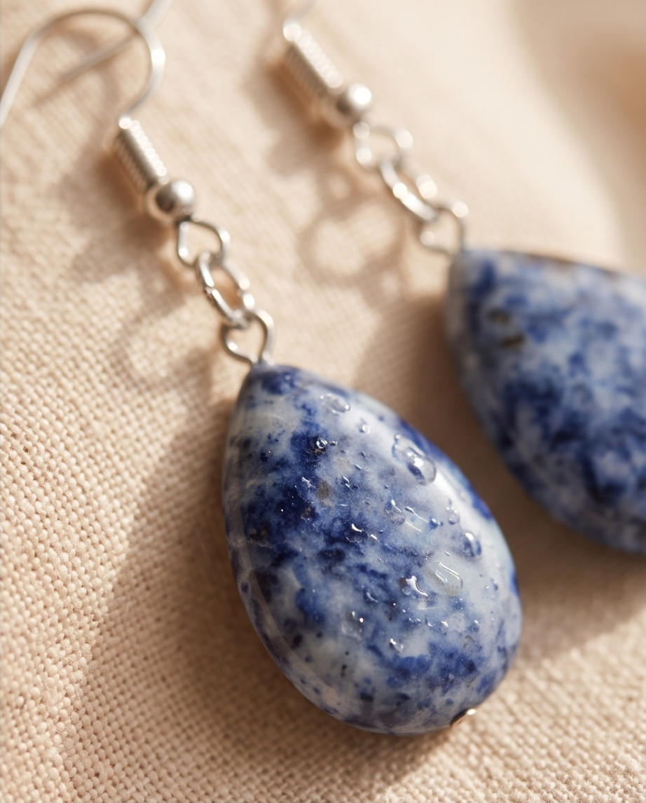 Sodalite Teardrop Earrings