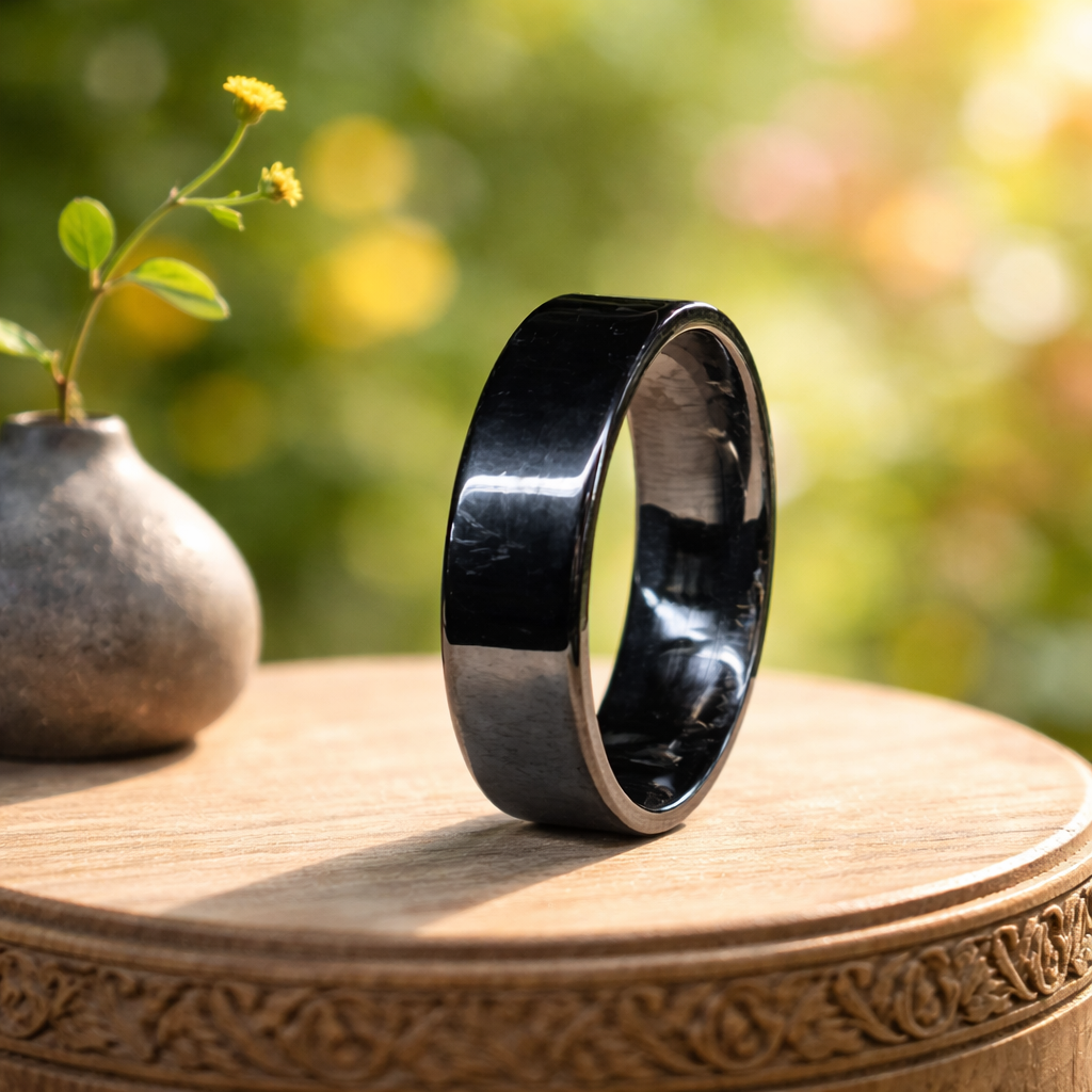 Black Stainless Steel Ring