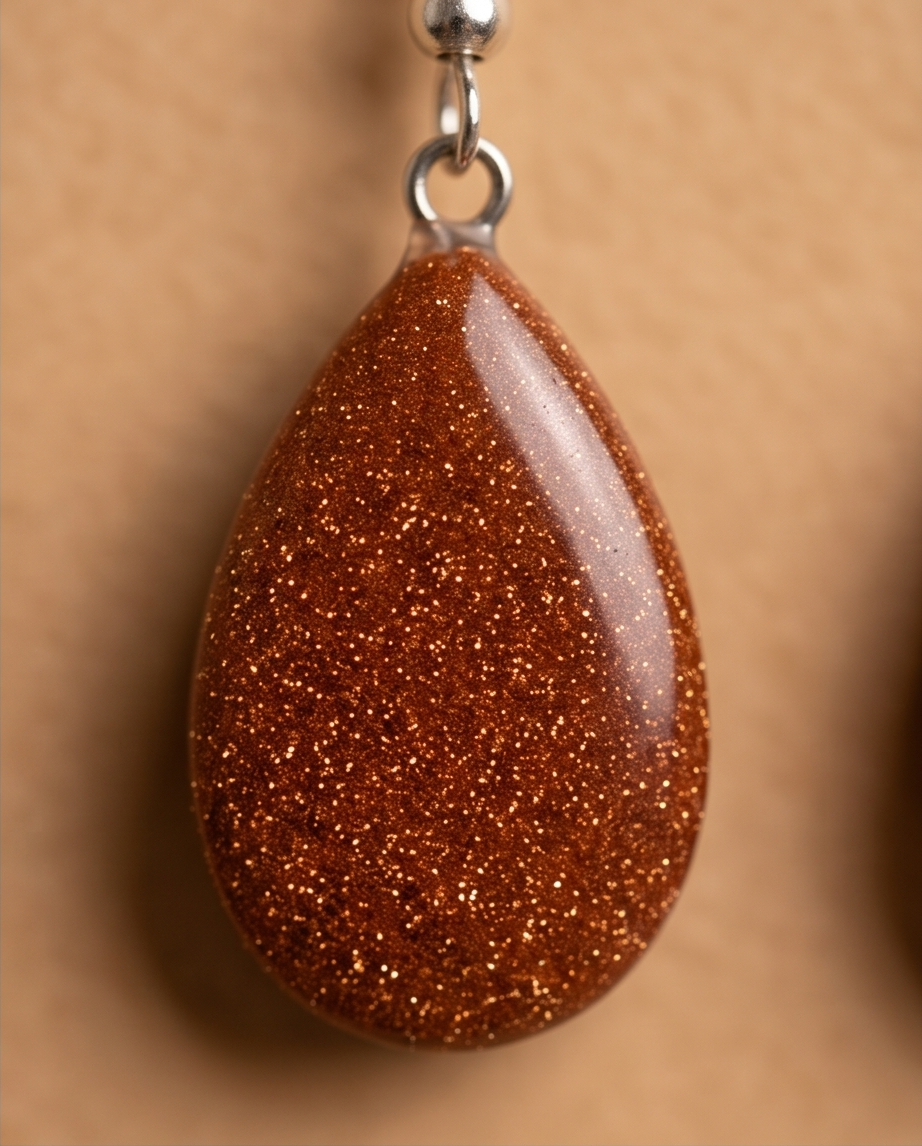 Goldstone Teardrop Pendant
