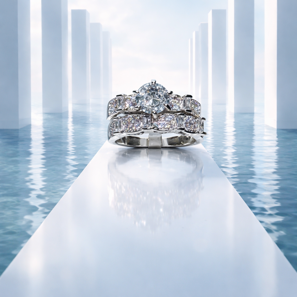 Exquisite Platinum Diamond Ring