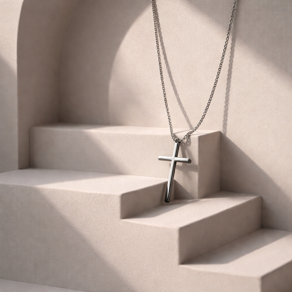Gold Cross Pendant Necklace