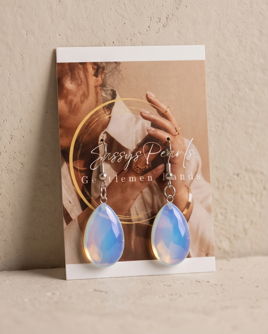 Opalescent Teardrop Earrings