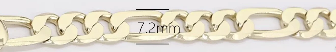14K Gold Plated Chain Bracelet.