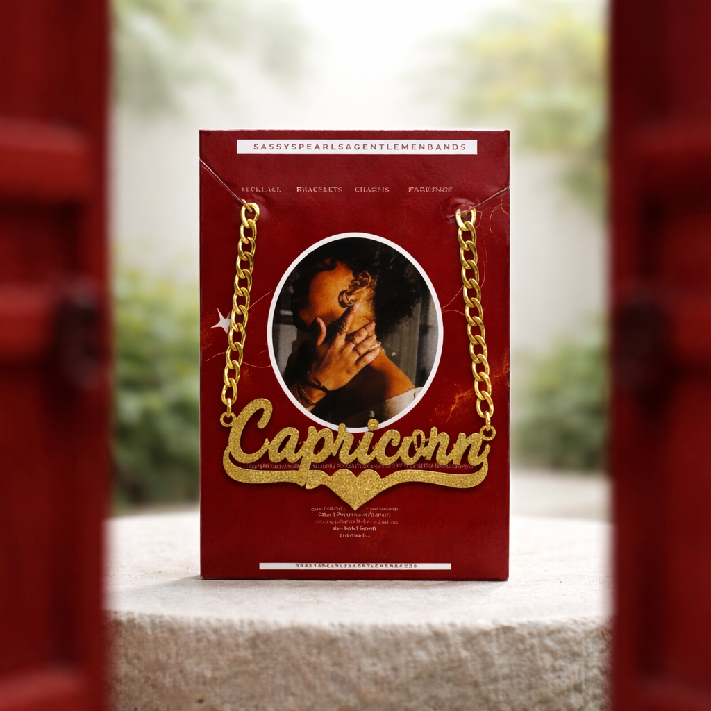 E03 Capricorn Gold Chain Necklace
