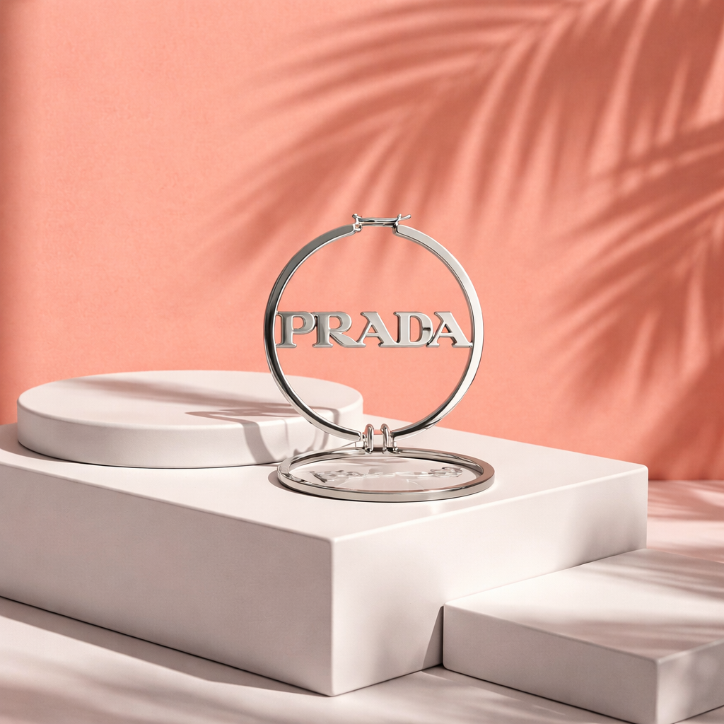 Designer Gold or Silver-Tone Hoop Earrings