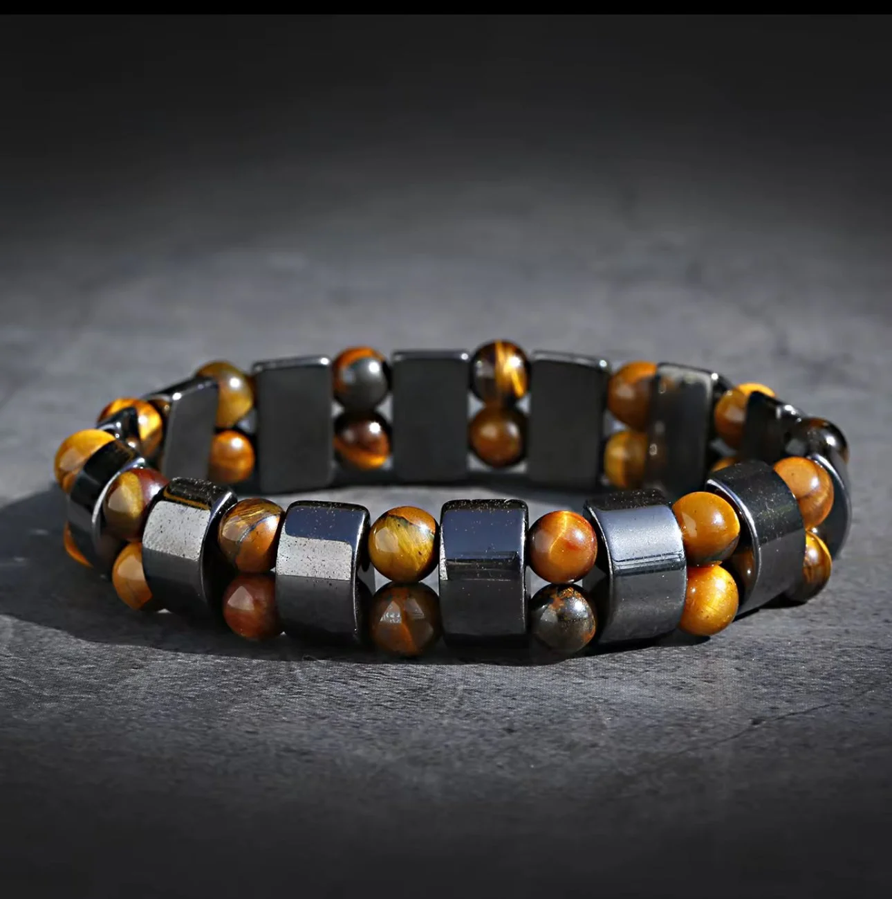 Tiger's Eye and Hematite Power Bracelet