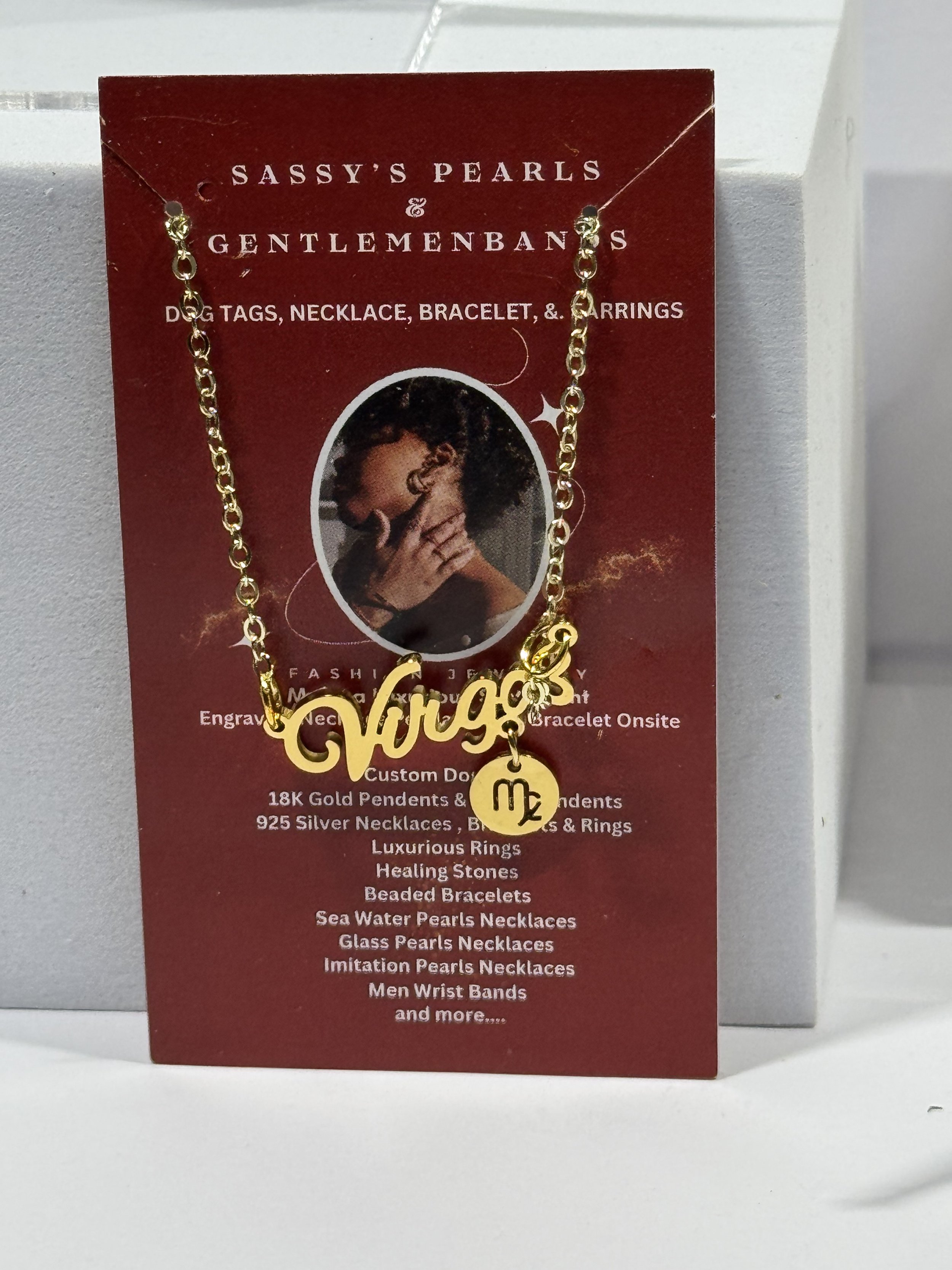 Sassy's Virgo Gold-Plated Zodiac Necklace