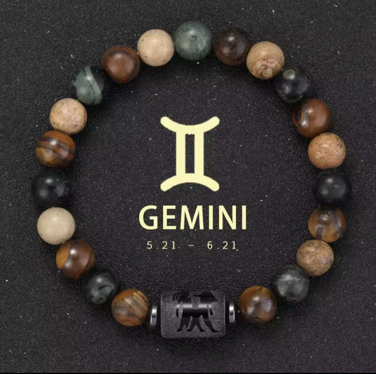 NS05 Gemini Zodiac Stone Bracelet
