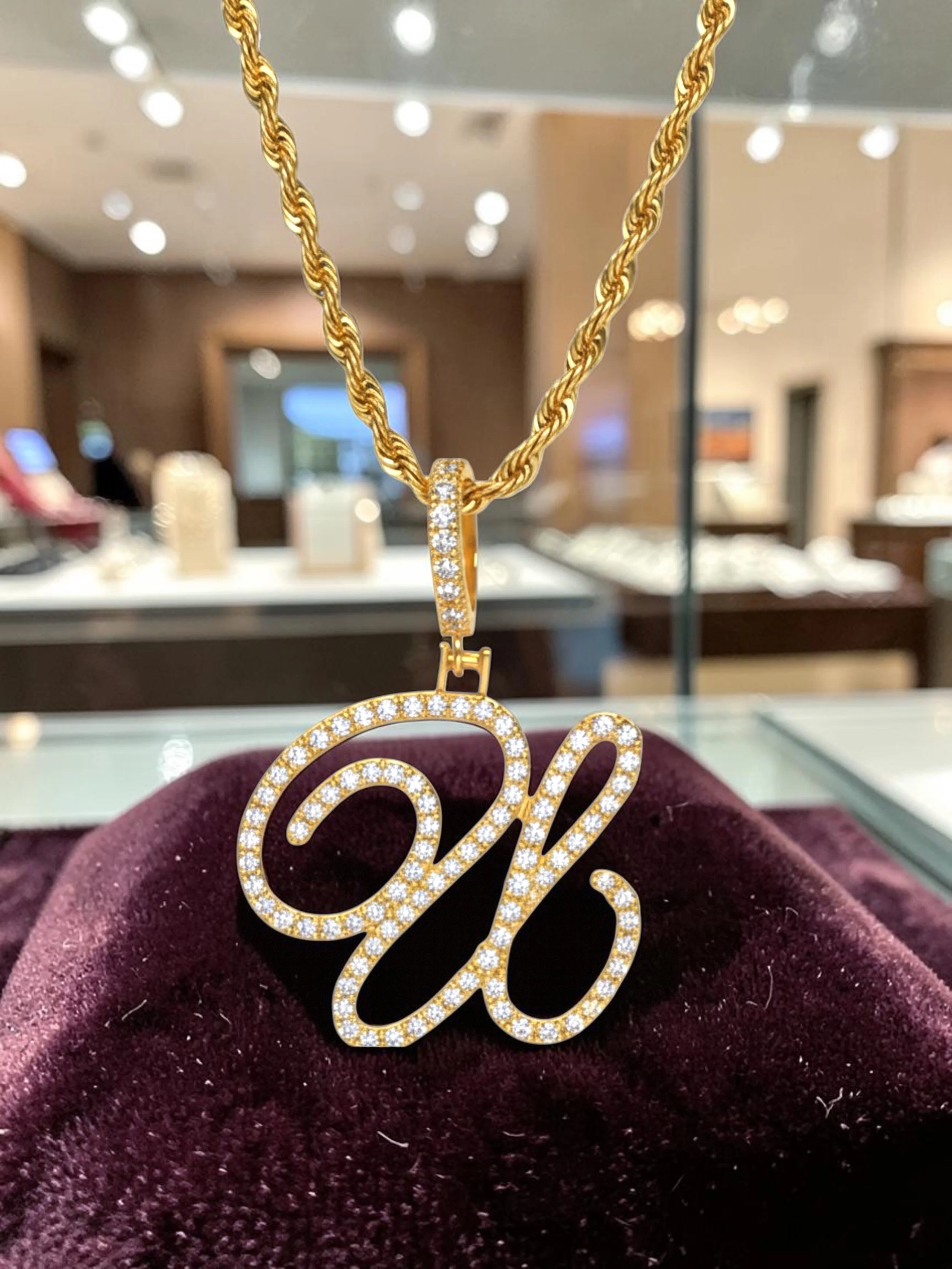SS521 Sassy's Dazzling Gold Initial 