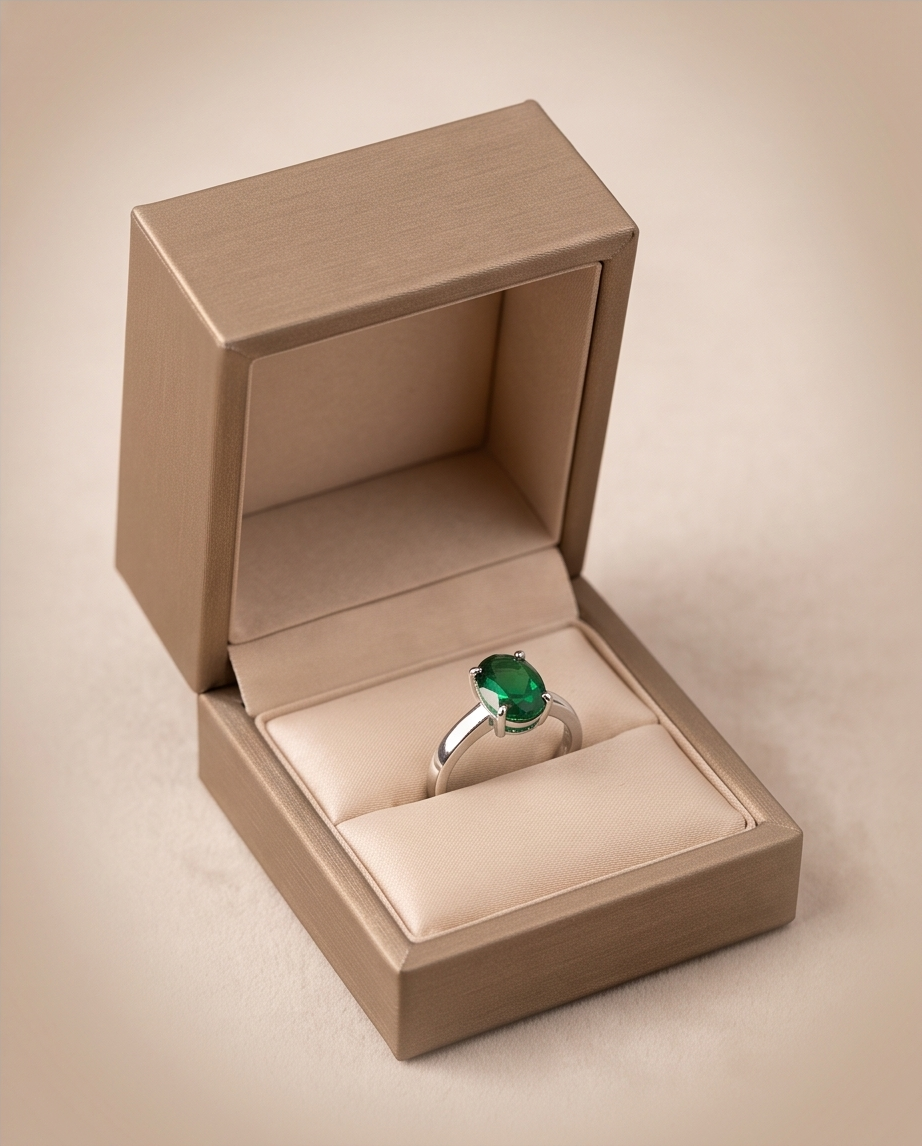 Emerald Enchantment Silver Ring