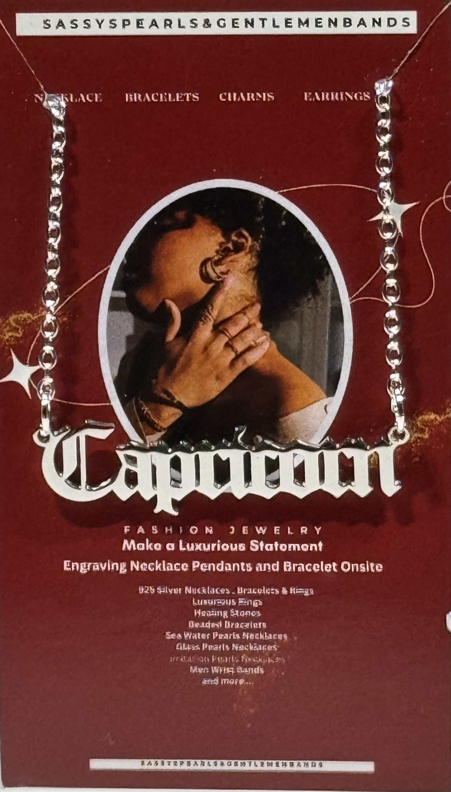 A19 Capricorn Silver Pendant Necklace