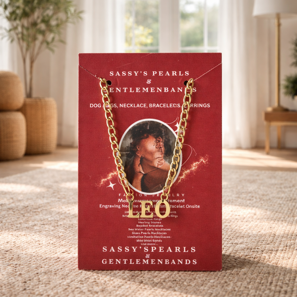 A35 LEO' Gold Necklace