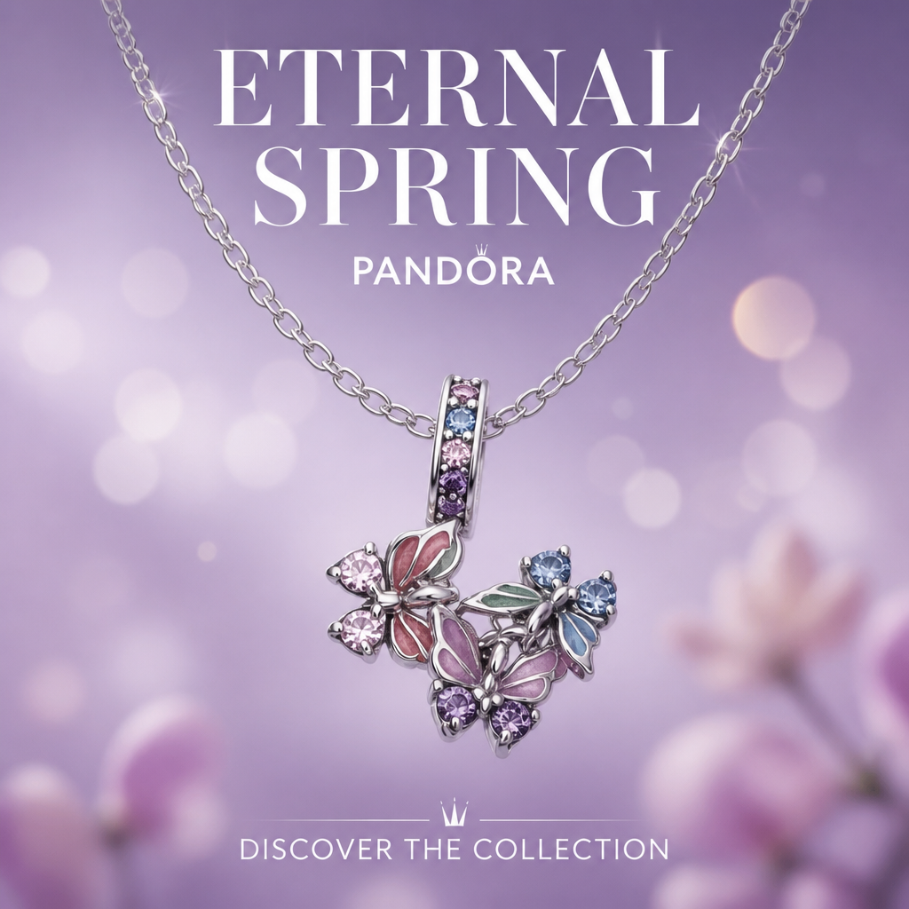 Eternal Spring Butterfly Pendant Necklace