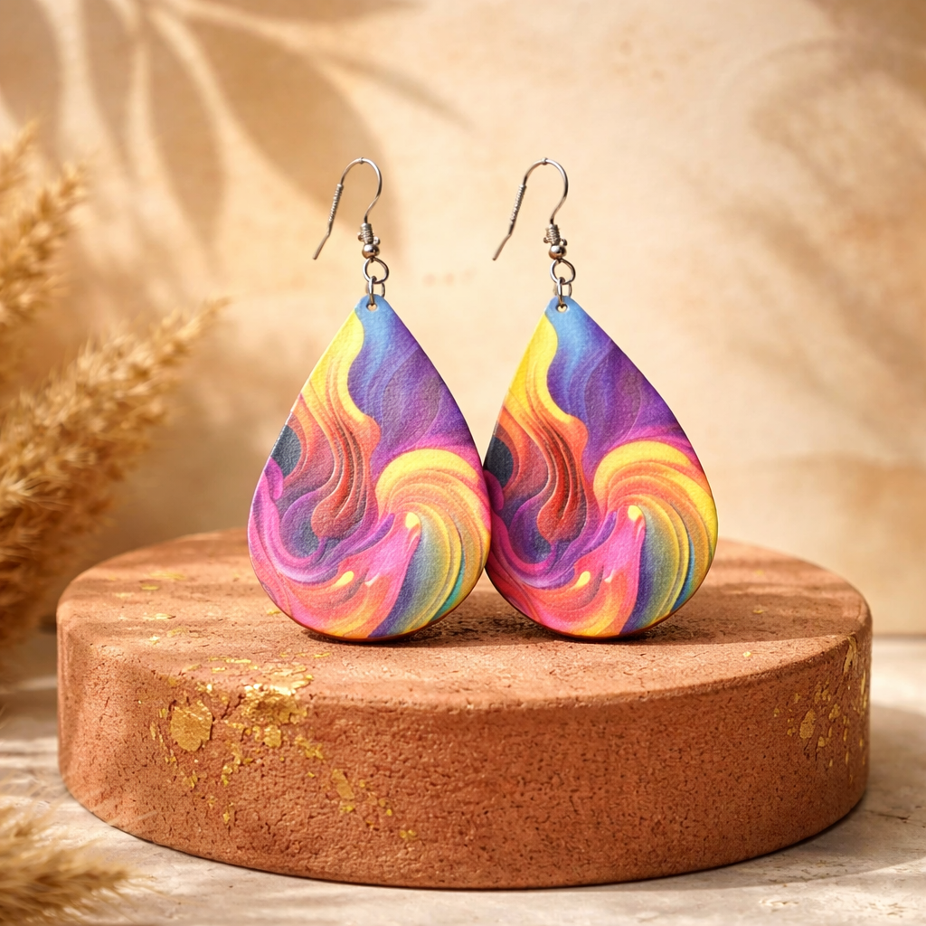 Colorburst Teardrop Earrings