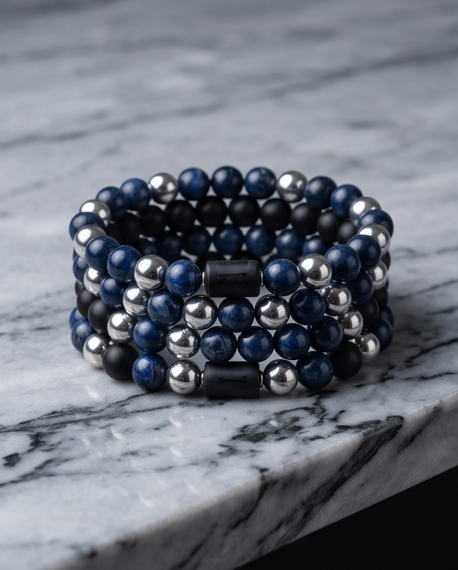 Zodiac Triple Harmony Double Strand Beaded Bracelet