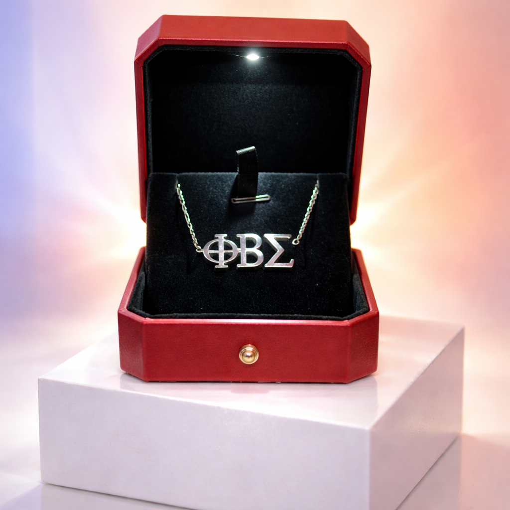 FR301 Greek Letter Necklace - Stainless Steel