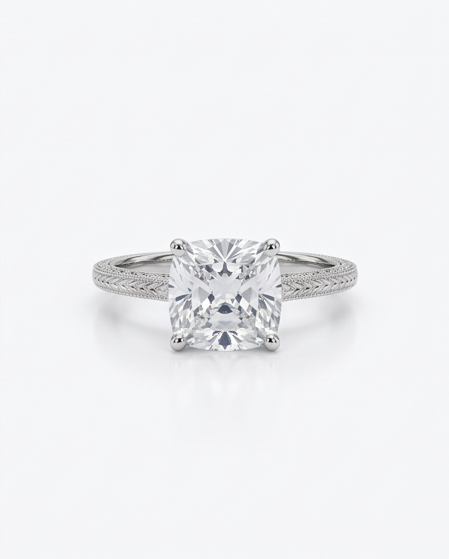 Lux Radiance Cushion-Cut Ring