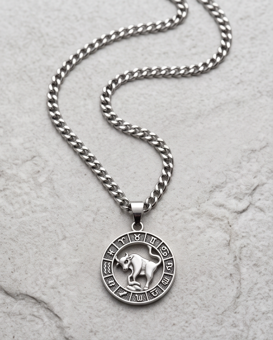 Taurus Zodiac Bull Pendant