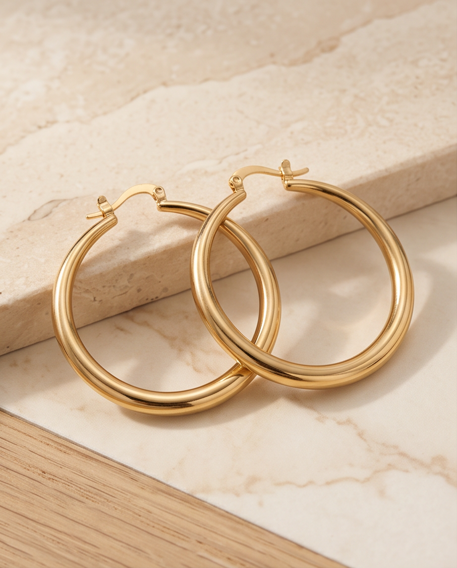 Classic Gold Hoop Earrings