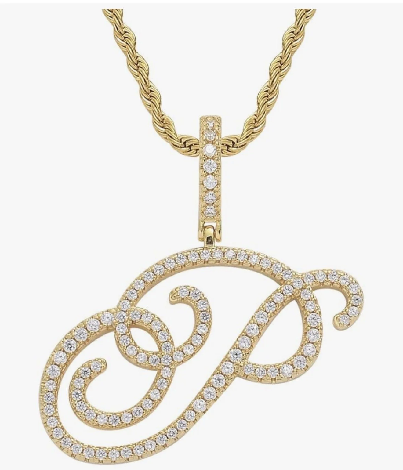 SS516 Sassy's Dazzling Gold Initial 