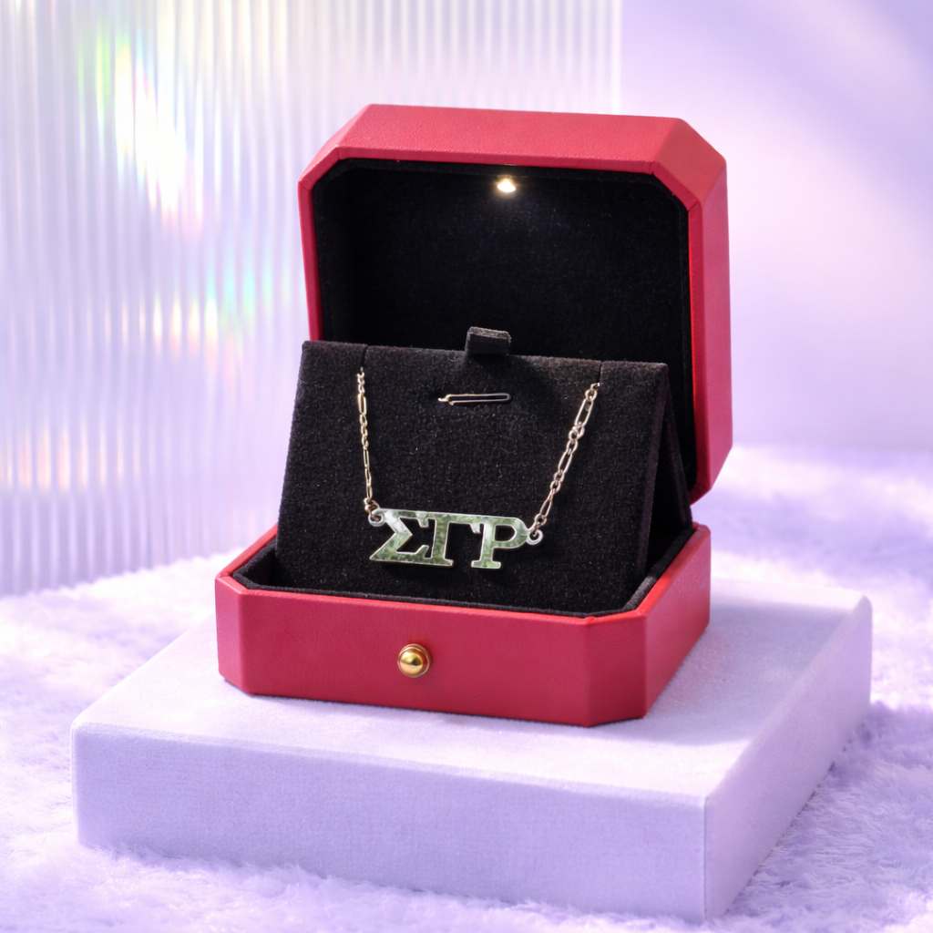 FR303 Greek Letter Necklace with Gift Box