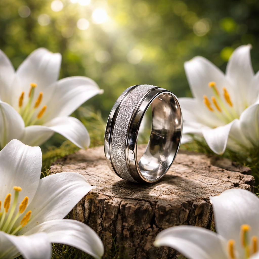 Titanium Brushed Finish Ring