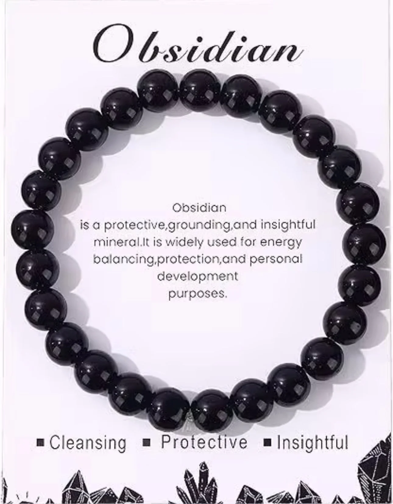 B306 Obsidian Energy Bracelet