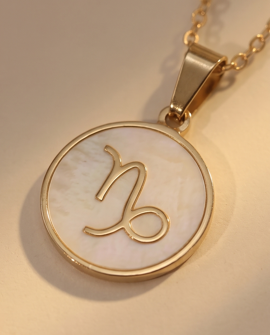 Capricorn Zodiac Pendant Necklace