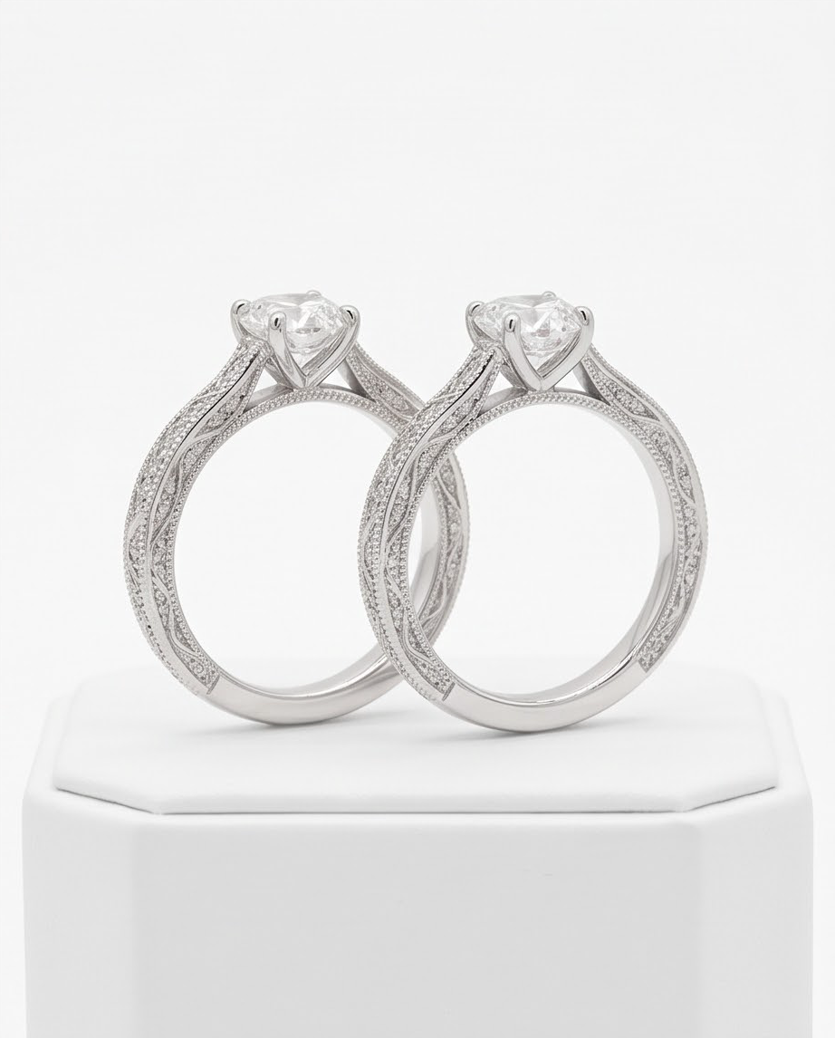 Eternal Elegance Sterling Silver Engagement Ring