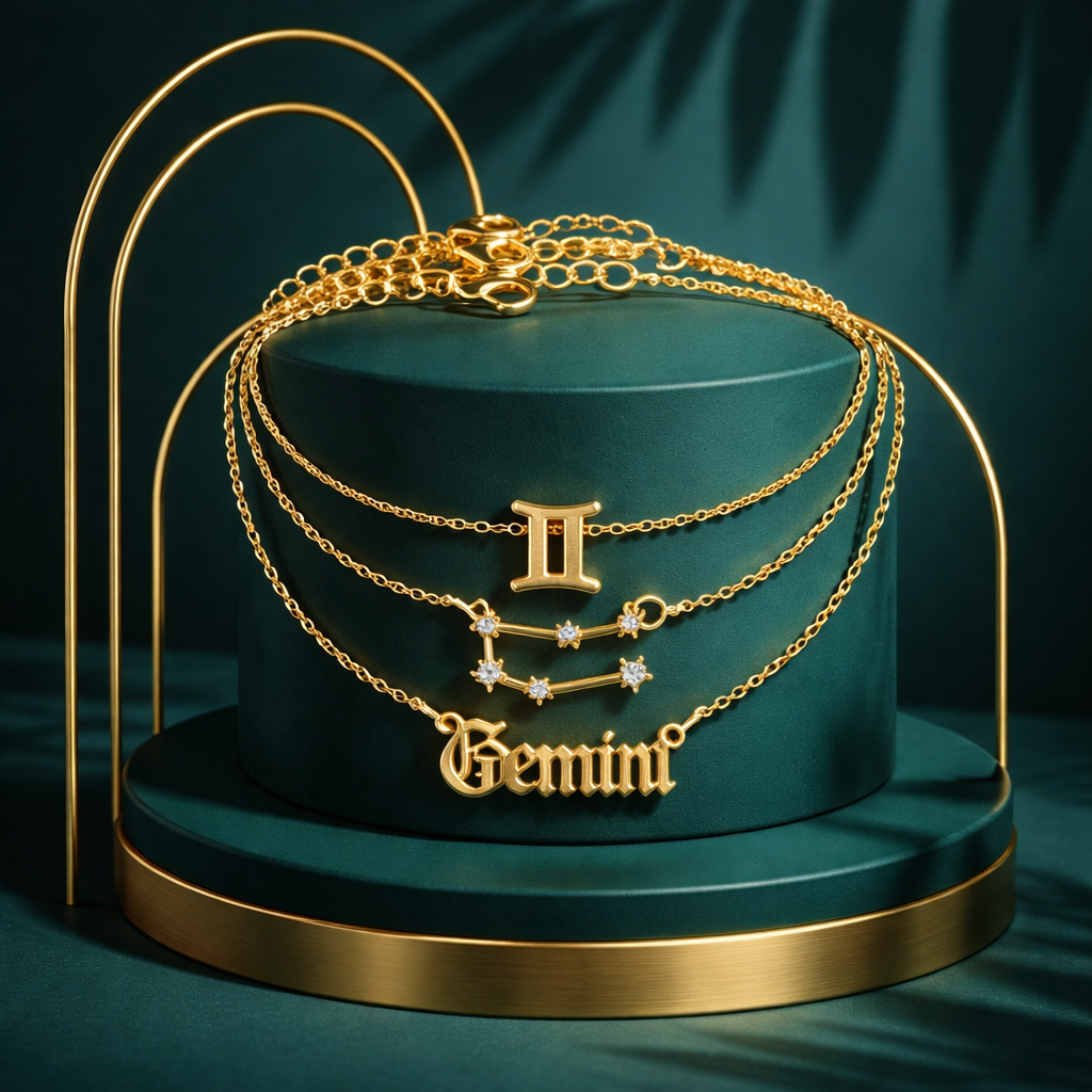 AB011 Gemini Zodiac Necklace