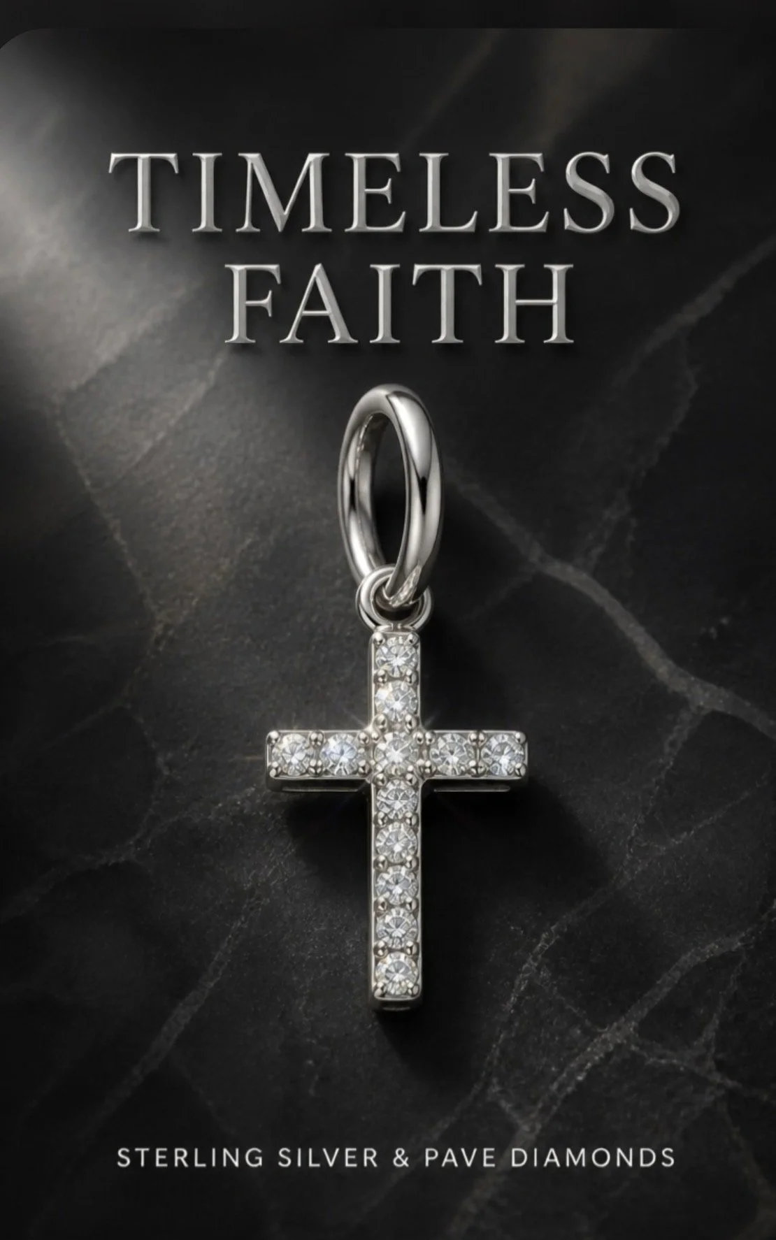 Timeless Faith Sterling Silver Cross Pendant