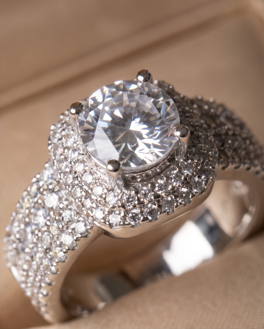 Timeless Elegance Diamond Halo Ring