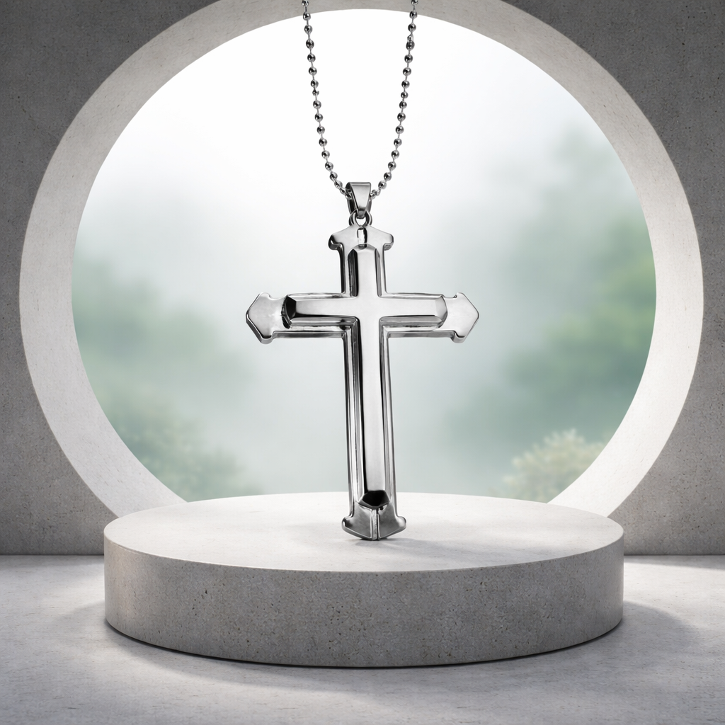 D02 Stainless Steel Cross Necklace