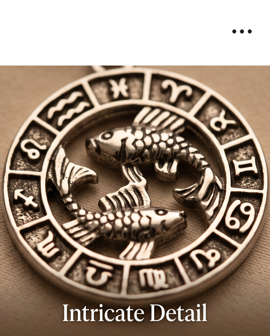 Zodiac Wheel Pendant Necklace