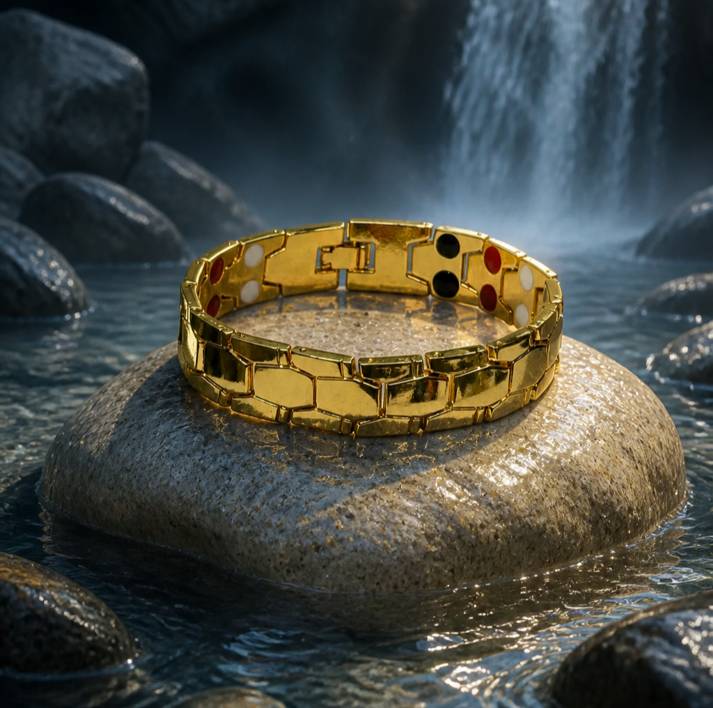 S213 Gold Elegance Magnetic Therapy Bracelet