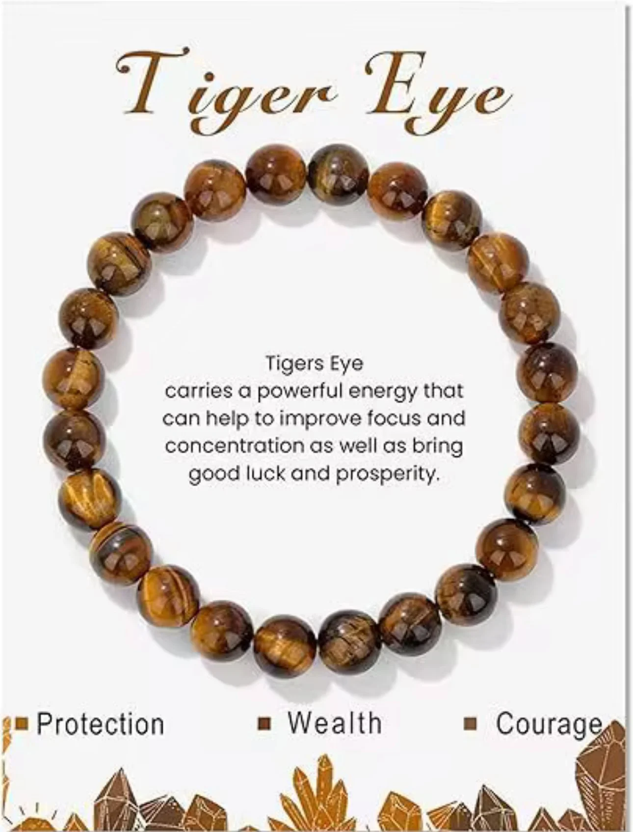 B310 Tiger Eye Focus & Prosperity Bracelet
