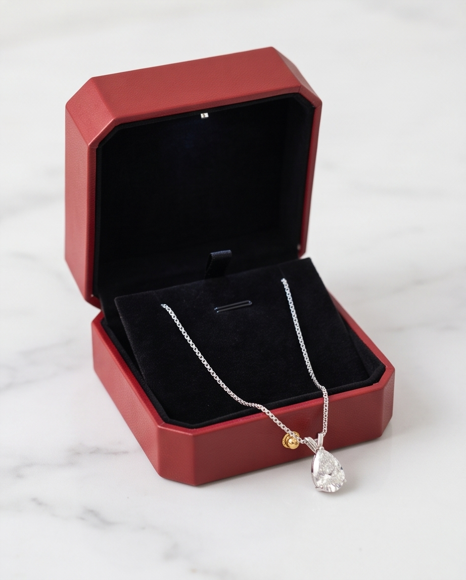 Pear Pendant Elegance Necklace
