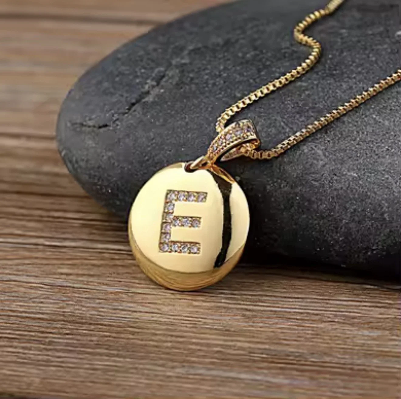 S905 Personalized  Gold-Plated Initial 'E