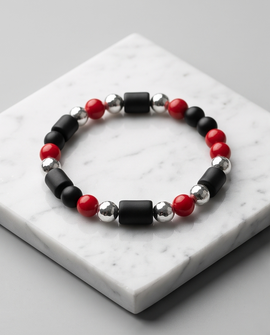 Bold Contrast Beaded Bracelet