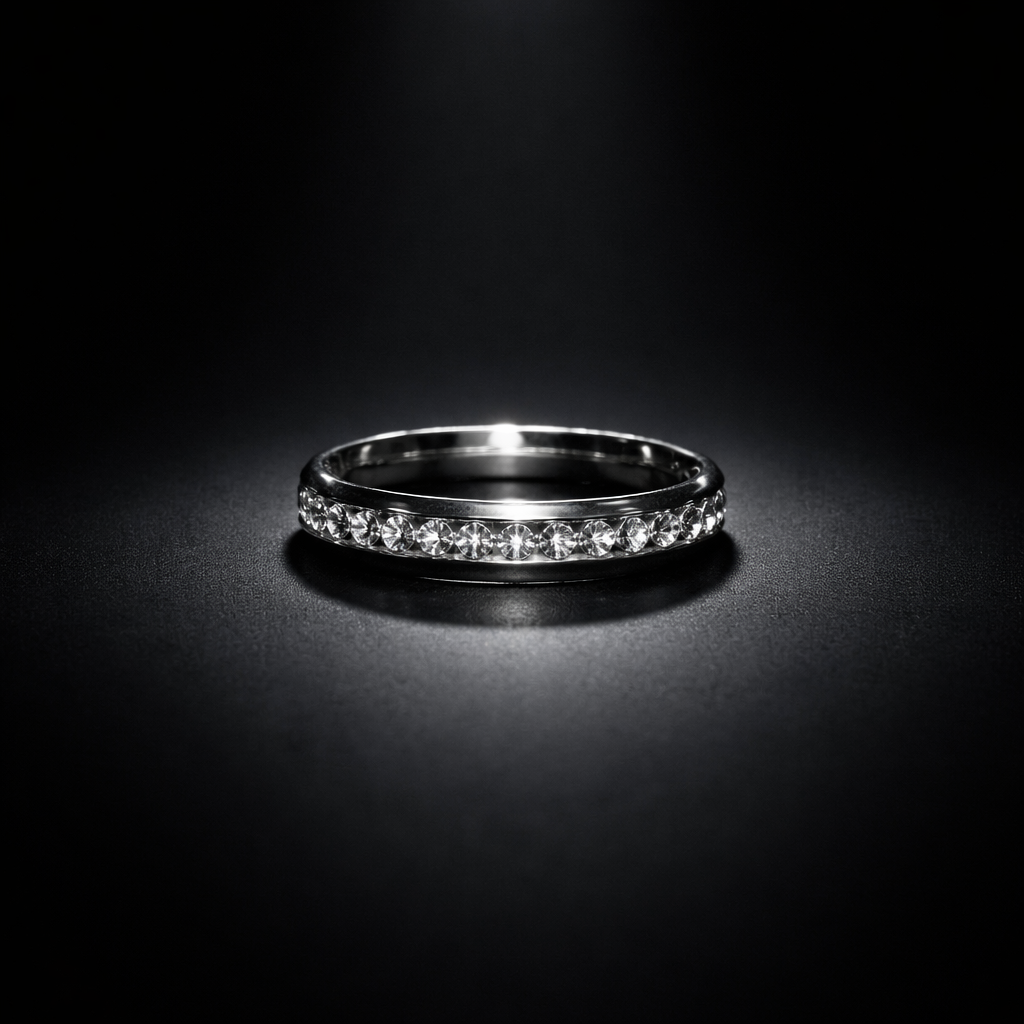 Eternal Elegance: Sterling Silver & Cubic Zirconia Ring