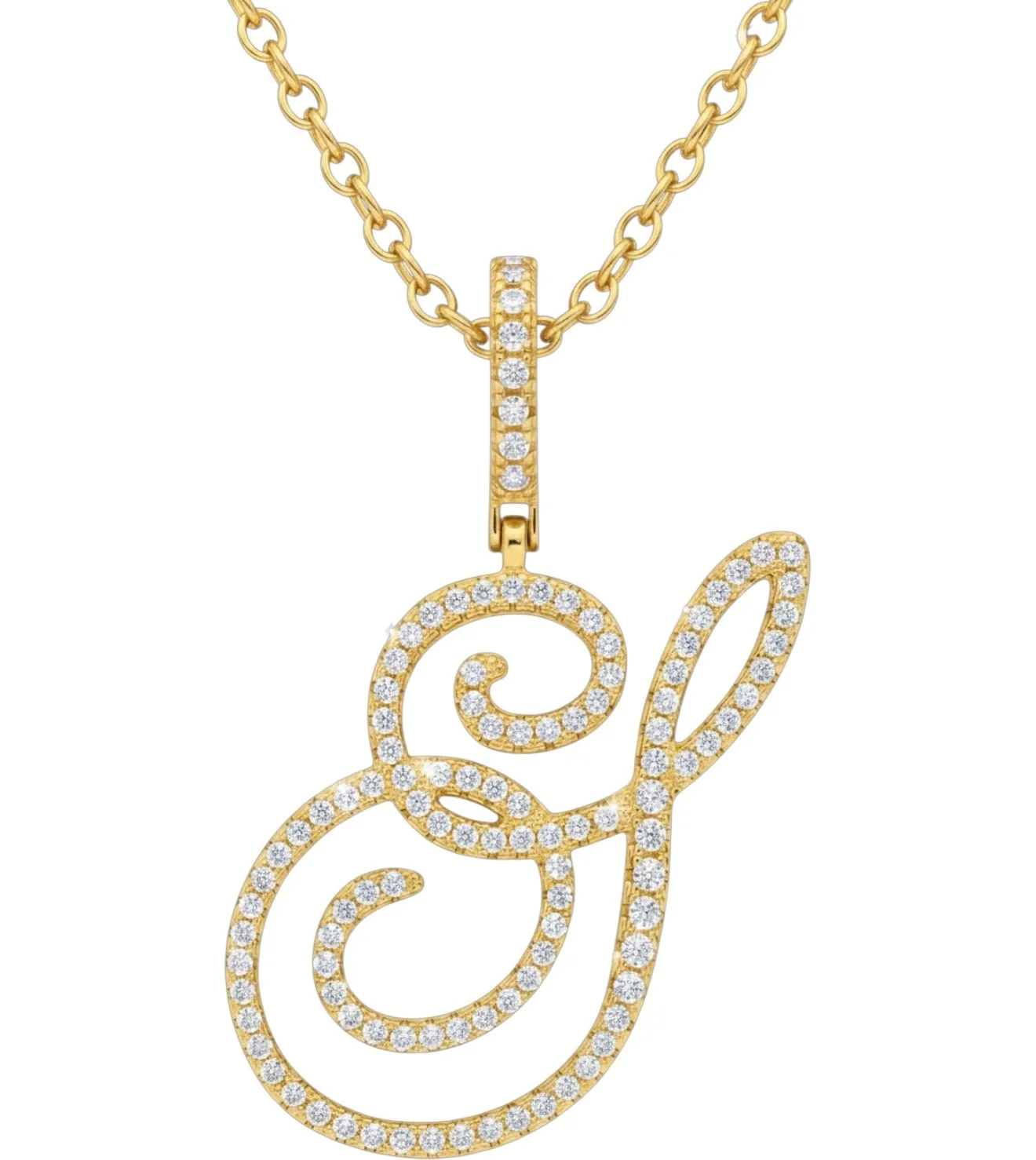 SS519 Sassy's Dazzling Gold Initial 